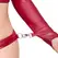 Cottelli BONDAGE Shelf Bra Bondage Set S Dark Red Wetlook