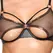 Cottelli LINGERIE Bra Set Net L Black Rose Gold Adjustable