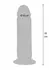 Foreskin Dong Vibrating Silicone 19 cm Dual Density Remote Control