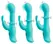 beau coeur Oriven Rabbit Vibra Dual Action Silicone Intimate Device 17.8cm