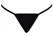 Cottelli LINGERIE Thong S-L Black Adjustable Rhinestone Detail