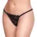 Cottelli LINGERIE String Rhinestones S-L Adjustable Lace & Crystal Detail