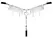 Cottelli LINGERIE String Rhinestones S-L Adjustable Lace & Crystal Detail