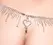 Cottelli LINGERIE String Rhinestones S-L Adjustable Lace & Crystal Detail