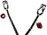 Bad Kitty Bed/Door-Restraint Set Red/Black Adjustable 5-Piece