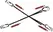 Bad Kitty Bed/Door-Restraint Set Red/Black Adjustable 5-Piece
