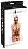 Bad Kitty Neck to Wrist Bondage Set Black/Red Adjustable with Blindfold