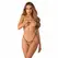 Obsessive Isseme Crotchless Thong Black - Adjustable, Decorative Beads