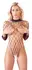Cottelli Body Fantasy S-L Black Mesh Bodysuit, Long Sleeve, Large Net
