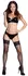 Cottelli LEGWARE Hold-up Net Stockings S Black Lace Silicone Top