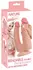 Nature Skin Bendable Double Penetrator Movable Skin TPE 20/19cm
