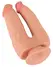 Nature Skin Bendable Double Penetrator Movable Skin TPE 20/19cm