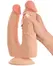 Nature Skin Bendable Double Penetrator Movable Skin TPE 20/19cm