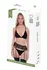 Baci 3 PCS. ECO Bra, Garter and Panty Set Black M/L - Sustainable Elegance