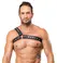 ZADO Men's Leather Harness S-L Adjustable Black Chest Accessory