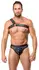 ZADO Men's Leather Harness S-L Adjustable Black Chest Accessory