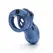 CB-X CB-6000 Chastity Kit Glitter Blue - Adjustable ABS System
