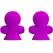Pretty Love Nipple Stimulators 12M Lilac USB Rechargeable Silicone