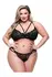 Baci ECO Strappy Bra and Panty Set Black 2 pcs, Queen Size, Sustainable
