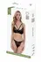 Baci 2 PCS. ECO Strappy Bra and Panty Set Black S/M - Sustainable Lace