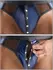 Svenjoyment Men's Thong L Dark Blue Net Inserts Wetlook
