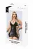 Baci Strappy Wetlook Mini Dress Black - Sleek Polyester Design, Size QS