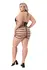 Baci Strappy Wetlook Mini Dress Black - Sleek Polyester Design, Size QS