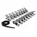 Sportsheets Edge Body Zipper Clothes Pins Silver - 16 Metal Clips Set