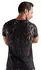 Svenjoyment Shirt L Black Burnout Effect Short Sleeve Stretchy
