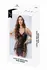 Baci Lace-Up Wetlook Mini Dress Black Adjustable Straps OS