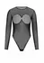 Kinky Diva Provocative Cupless Body Insane Sexy Collection Mesh Black Adjustable