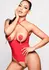 Kinky Diva Coquette Cupless & Crotchless Body Adjustable Straps Black S/M