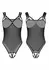 Kinky Diva Piquant Insane Sexy Collection Cupless & Crotchless Bodysuit Black S/M
