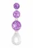 ToyJoy Crystal Trio Medium Plug - Liquid Silicone, Sparkling Design