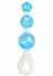 ToyJoy Crystal Trio Medium - Silicone Anal Plug with Crystal Accents