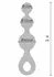 ToyJoy Crystal Trio Medium - Silicone Anal Plug with Crystal Accents