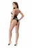 Baci Halter Top Wetlook Teddy Black OS - Sleek Polyester Bodysuit