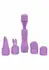 Travel Teaser Kit Rechargeable Massager 4 Attachments Waterproof IPX7