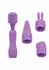 Travel Teaser Kit Rechargeable Massager 4 Attachments Waterproof IPX7