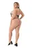 Baci Criss Cross Wetlook Teddy Black, Model QS, Sleek Polyester Design