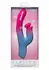 Dual Stimulator Thrusting Vibrator Silicone Waterproof USB Pink
