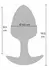 ToyJoy Crystal Large Plug - Liquid Silicone, Crystal Accent, Wide Base