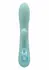Aura Dual Ripple Silicone Massager 10 Modes Waterproof USB Blue