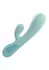 Aura Dual Ripple Silicone Massager 10 Modes Waterproof USB Blue
