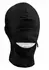 Fetish Hood Sensory Play Mask with Blindfold and Zippered Mouth Black
