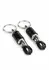 Mr. Steel Barrel Adjustable Nipple Clamps with Ring, Metal, Black