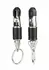 Mr. Steel Barrel Adjustable Nipple Clamps with Ring, Metal, Black