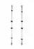 Mr. Steel Nipple Sticks with Ball 20cm Stainless Steel Adjustable Rods