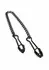 Mr. Steel Tweezer Nipple Clamps Black Adjustable Stainless Steel Chain
