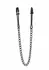Mr. Steel Tweezer Nipple Clamps Black Adjustable Stainless Steel Chain